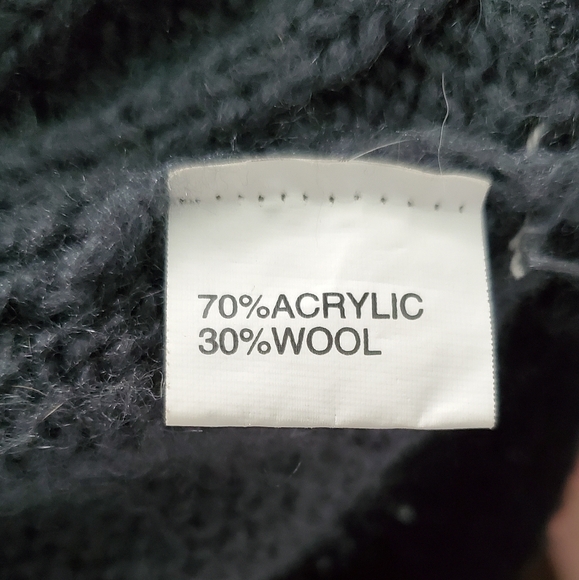 Tivoli Long Sleeve Cardigan Black/Gray Size M - Picture 8 of 11